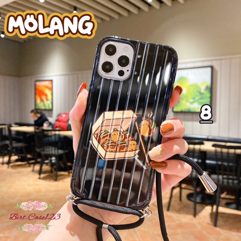 Softcase Koper Slingcase Lanyard MOLANG Oppo Reno 6.4 2f 2z Ace 3 4 4f 5F A91 A92 A52 A53 A33 BC5527