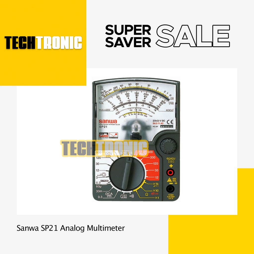 Sanwa SP21 Analog Multimeter - TECHTRONIC