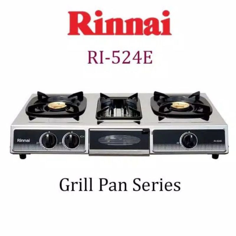 RINNAI KOMPOR GAS RI524E / KOMPOR GAS / GRILL PAN