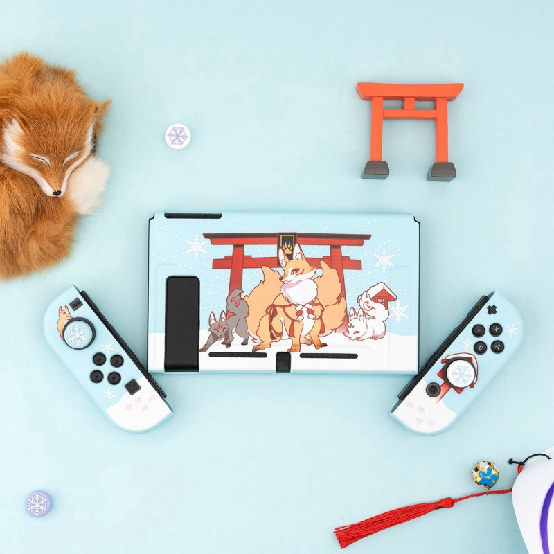 Casing Pelindung Bahan Tpu Motif Kartun Hewan Warna-Warni Untuk Nintendo Switch