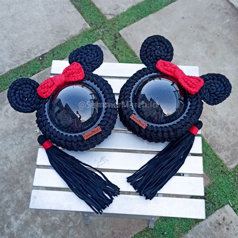 Acrylic Dome Bag Tas Akrilik Gembung Rajut Tyarn