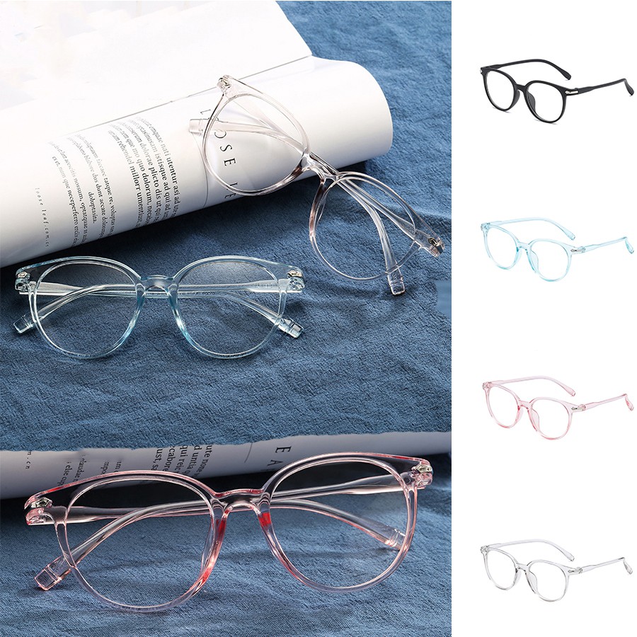 Kacamata Anti Radiasi Lensa Transparan Retro Vintage Frame Eyeglasses KACA MATA PRIA WANITA