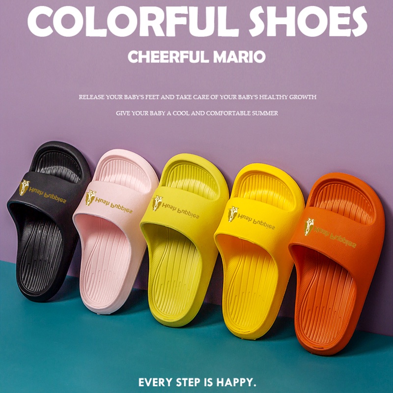 Hush Puppies Sandal Anak Laki Laki Sandal Hush Puppies Anak Perempuan Lembut Tidak Licin Sandal Luar Ruangan Dalam Ruangan