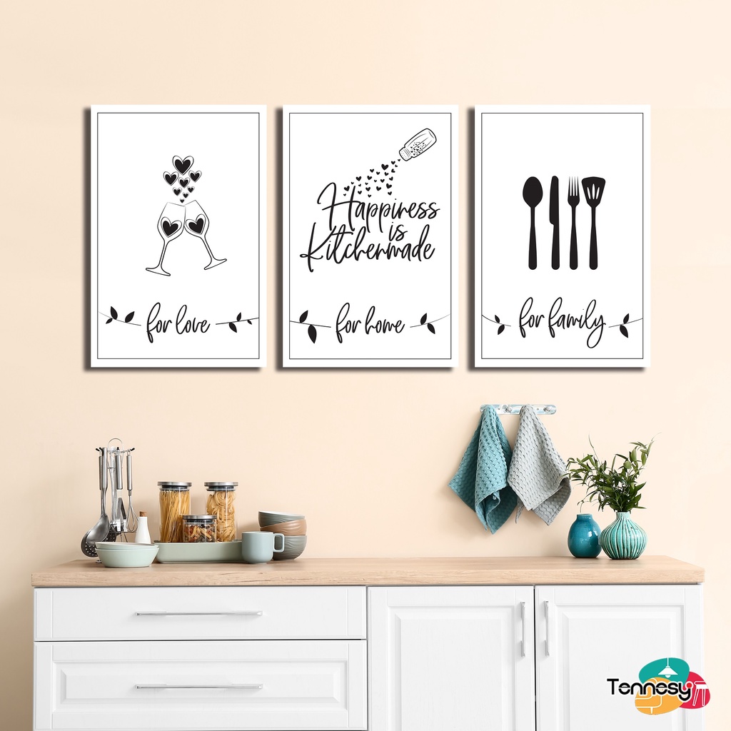 HIASAN DINDING WALL DECOR KITCHEN DAPUR INTERIOR QUOTE 20x30CM PAJANGAN POSTER DEKORASI DINDING DAPUR RUMAH