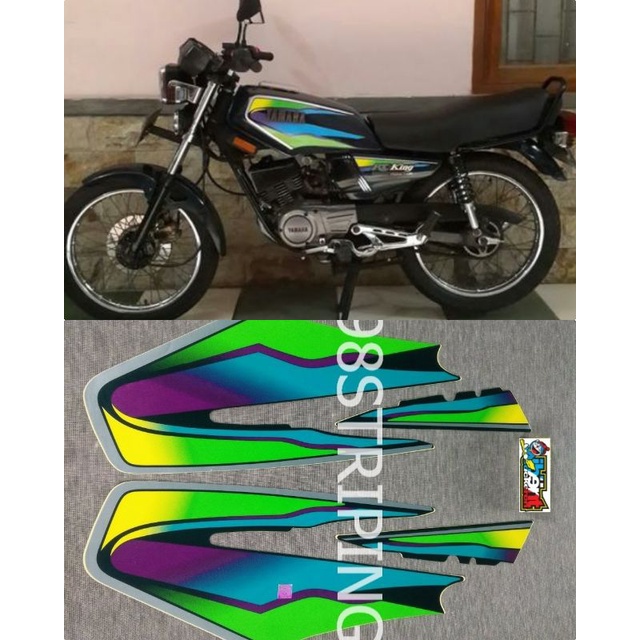 STRIPING RX KING HIJAU TAHUN 1999 STIKER LIS STANDAR ORI YAMAHA