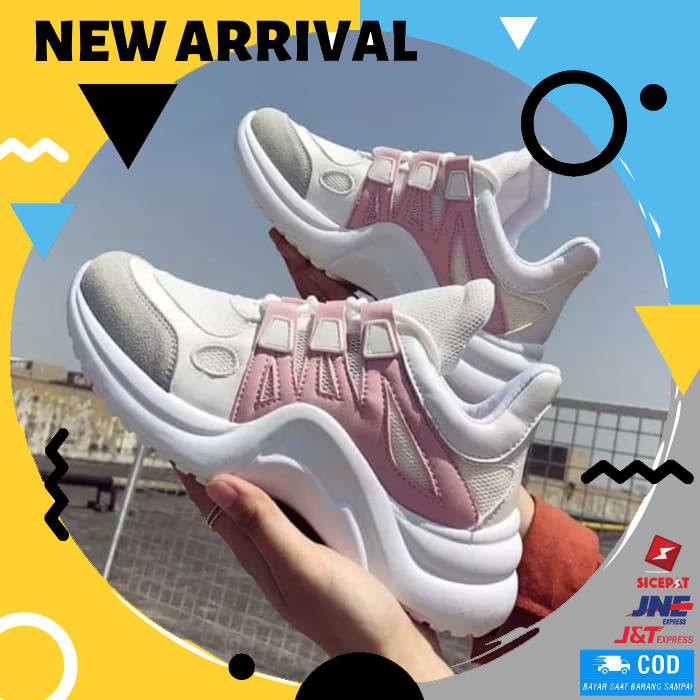 SEPATU WANITA TERBARU KETS SEPATU CEWEK MURAH SEPATU KETS CEWEK LV ARCH SPORT SALEM CS51