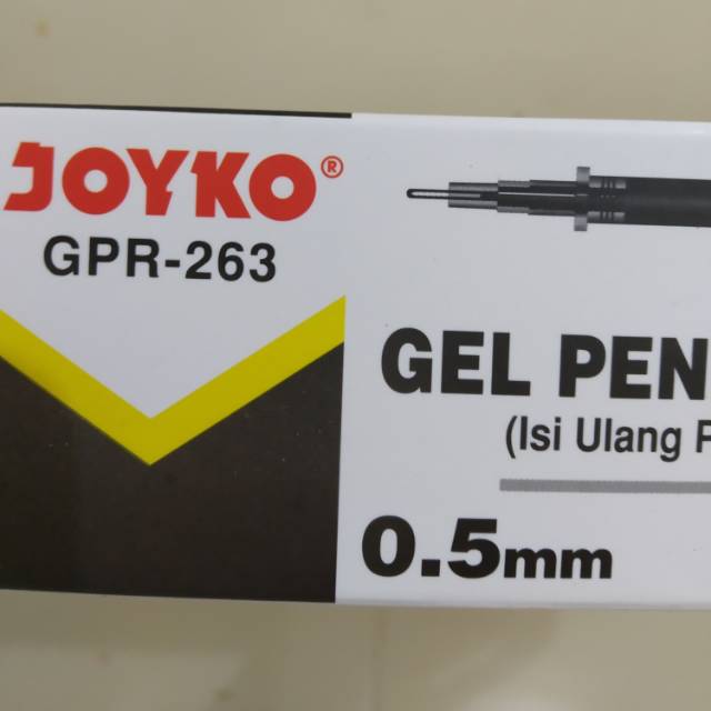 

Isi gel pen joyko. Refill bolpoin gel 0,5 mm