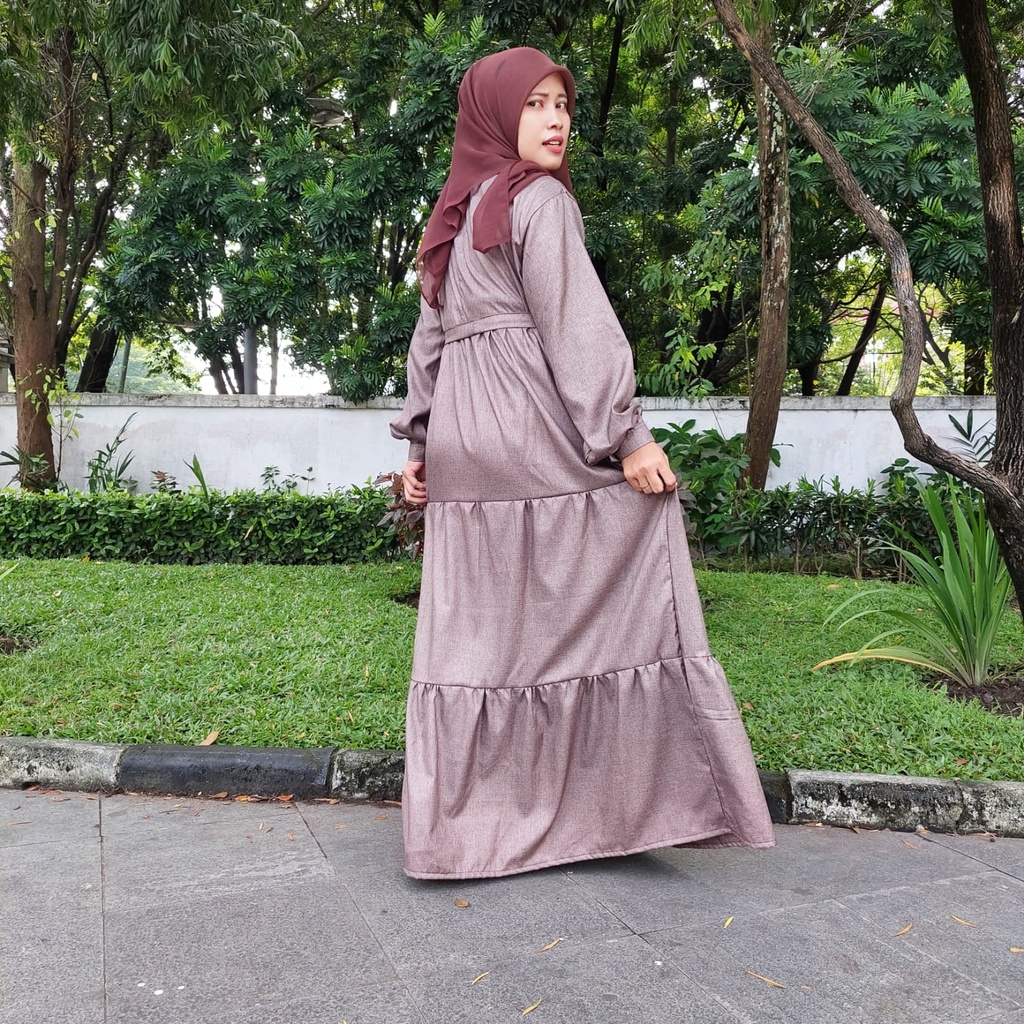 FUJI GAMIS DRESS SUSUN MAXI MADINA KATUN PREMIUM IMPORT MAXY GBM