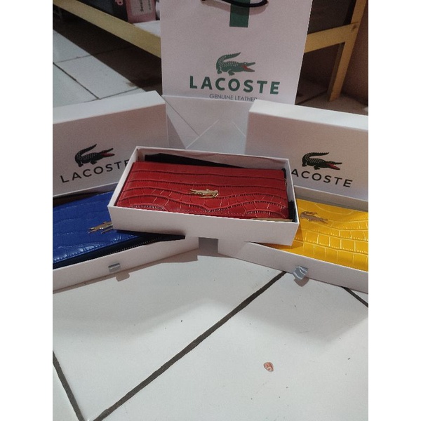 [IMPORT] Lacoste Dompet Panjang Croco Effect Full Box