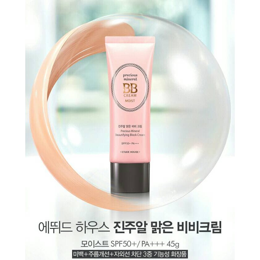 Etude House Precious Mineral Bb Cream Moist (Spf50+/Pa+++)