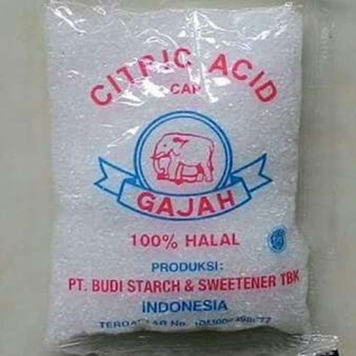 CITRUN CITRIC ACID CAP GAJAH / CITRUN / CITRUN SACHET / CITRUN GAJAH / ASAM SITRAT 50 GRAM