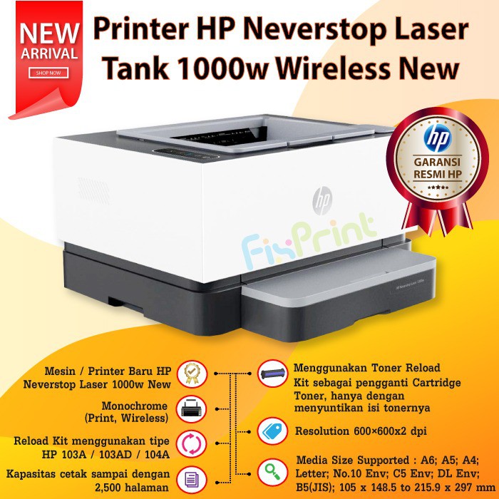 printer hp 1000w