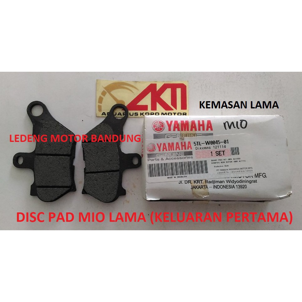 Original Disc Pad Mio Lama Pertama Keluar Kampas Rem Cakram Yamaha 5TL