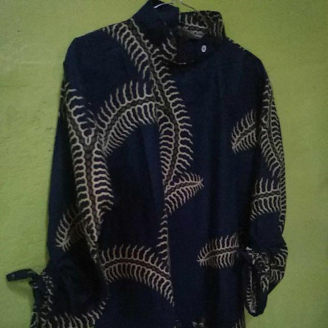 Bisa Cerai)m,l,xl,xxl,xxxl Couple Batik Tunik Modern Seragam Kerja Kantor Lengan Panjang Terlaris