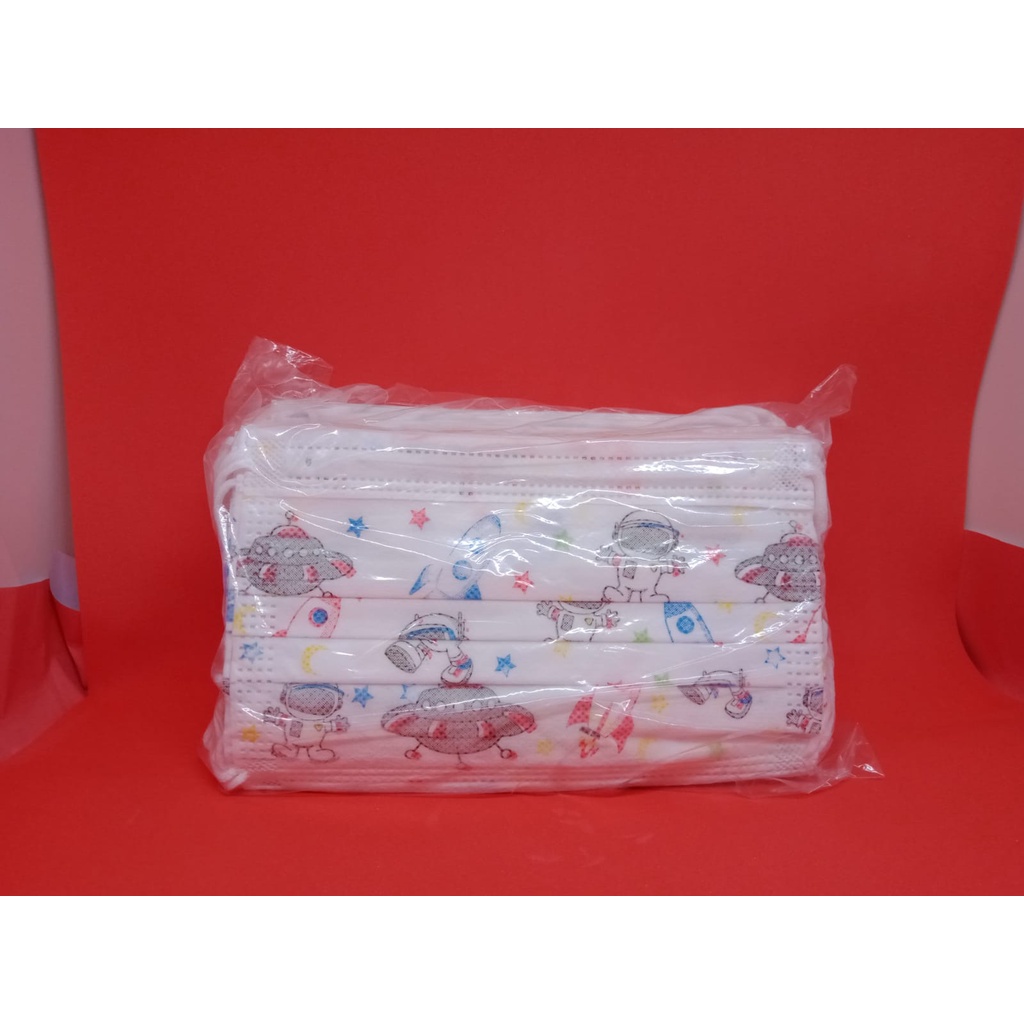 NEW Masker anak 3 ply 3ply Kids Child mask motif Earloop 1box isi 50 Pcs motif