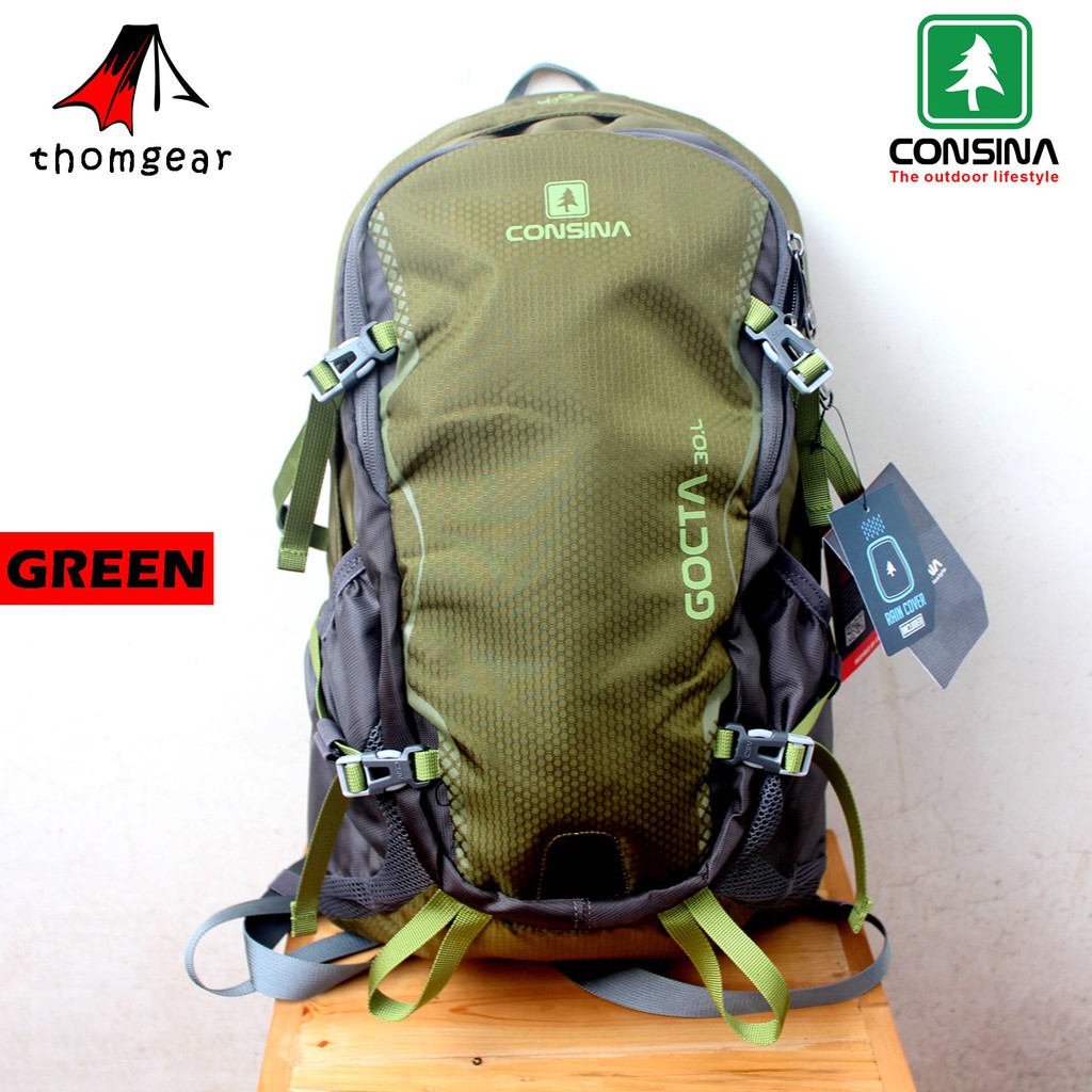 Thomgear Consina Gocta Free Raincover Tas Terlaris 30 Liter Tas Gunung Tas Sekolah Tas Kuliah