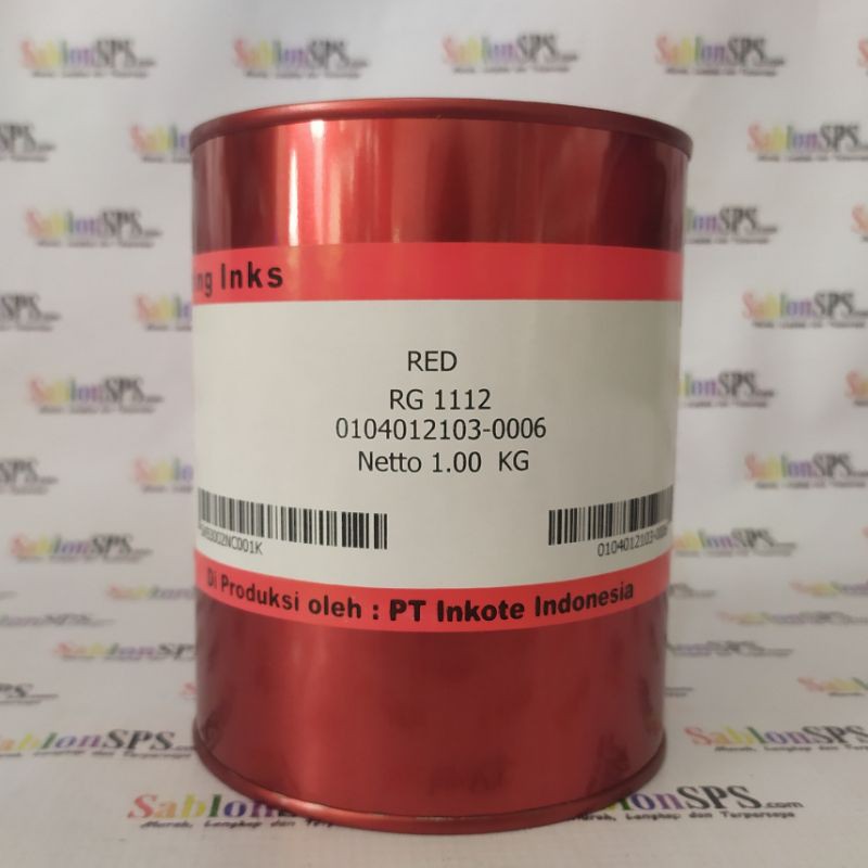 TINTA ROYAL GUARD RED RG 1112 MERAH TINTA SABLON PVC 1KG