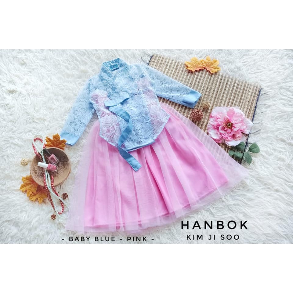 PAKAIAN TRADISIONAL KOREA / HANBOK ANAK SIZE 0 - 10 TAHUN / HANBOK KIM JI SOO COUPLE MOM AND KIDS