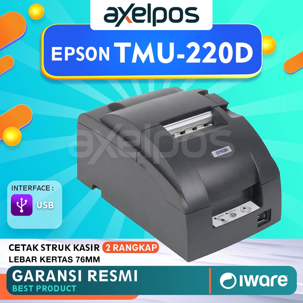 PRINTER KASIR DOT MATRIX EPSON TMU220D / TMU 220D / TMU 220 D