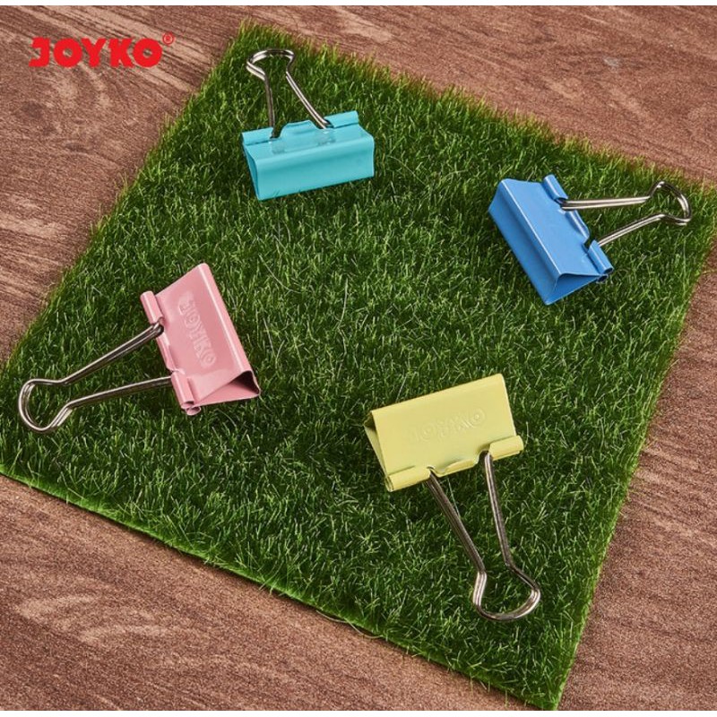 Binder Clip/Penjepit Kertas 155 Warna Pastel Joyko 24 Pcs