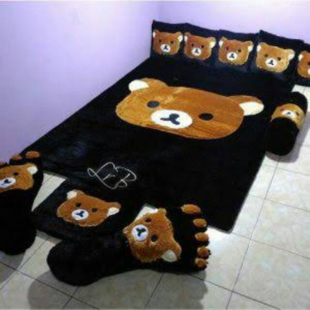 Karpet rafsur busa tebal karakter / foto fullset