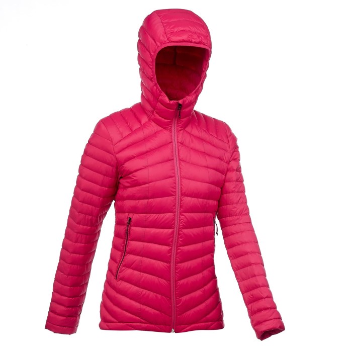 Quechua Down Jacket Mendaki Trek 100 Merah Mudah Decathlon - 8397277