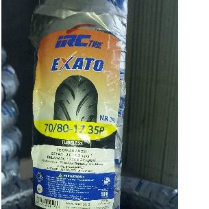 ban luar irc 70/80-17 exato nr88 tubeless