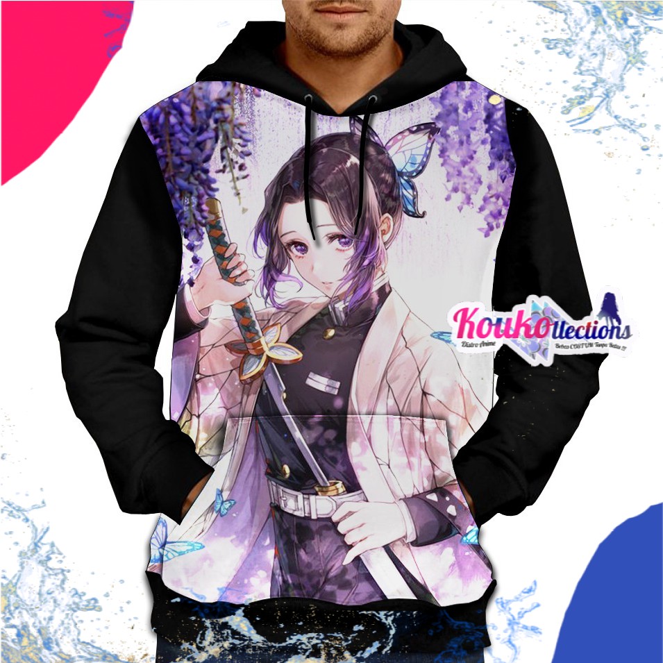 PROMO Jaket 3D Anime Shinobu Kocho Pillars - Kimetsu No Yaiba