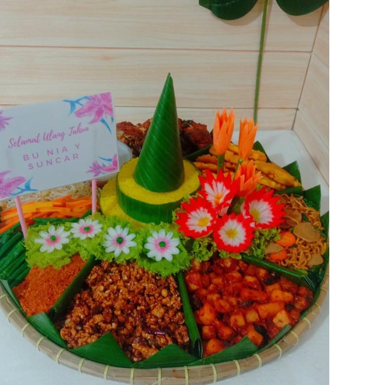 

(RA-122)-NASI TUMPENG KUNING UKURAN BESAR PORSI BERVARIASI-Gratis Ongkir