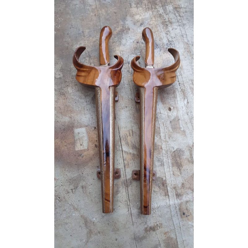 AGANG PINTU RUMAH MOTIF KERIS JAWA PANJANG 40 CM BAHAN KAYU JATI
