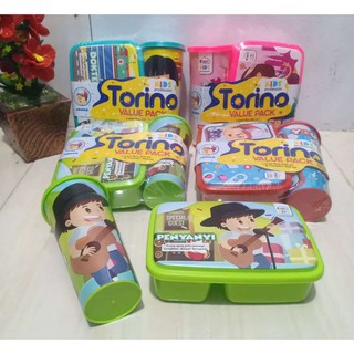 HOME KOTAK MAKAN + BOTOL SET / LUNCH BOX / TORINO VALUE PACK/ALAT BEKAL MAKAN Pesanan Rika