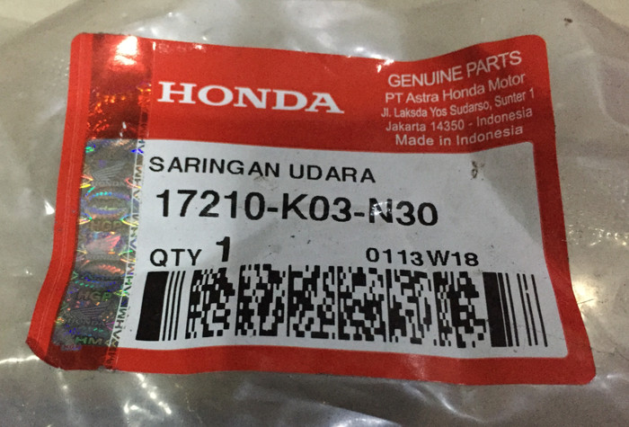 Saringan, Filter Udara Revo FI (Fuel Injection) AHM (Asli)