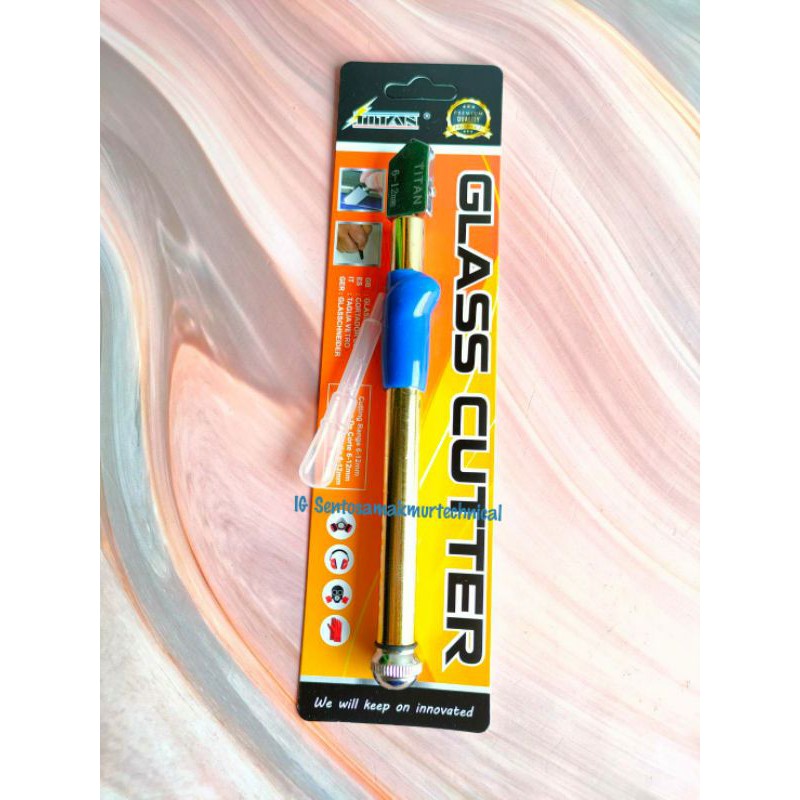 TITAN Oil Glass Cutter Alat Pisau Potong Pemotong Kaca Keramik