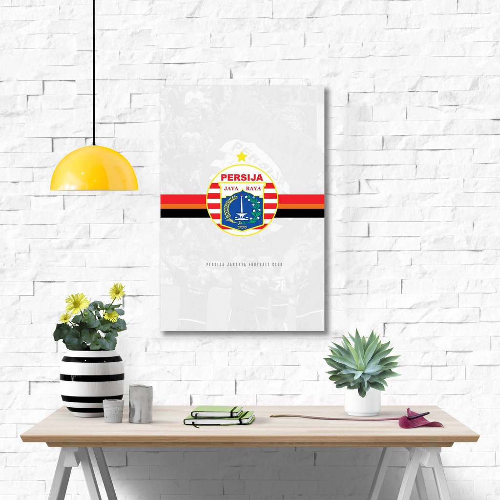 Poster kayu hiasan dinding - Persija Jakarta
