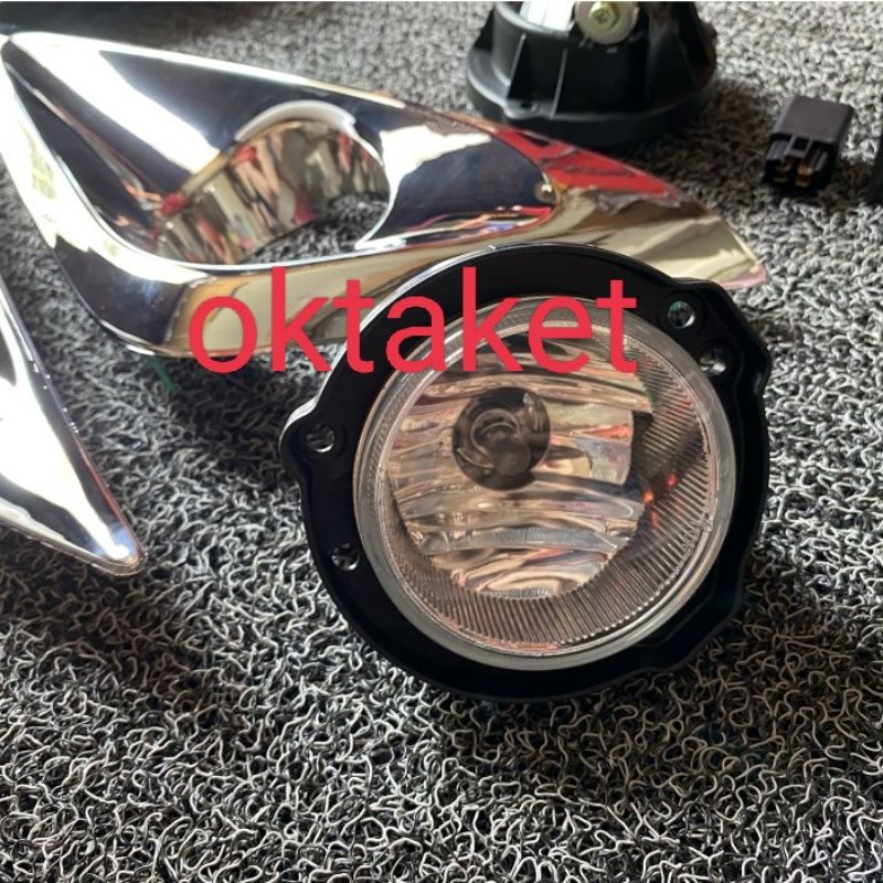 paket lampu foglamp + cover foglamp all new Rush Terios 2018-2022 chrome