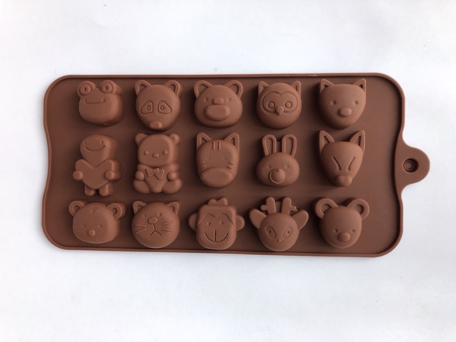 Cetakan Silikon Animal/ Cetakan Coklat/ Cetakan Es/ Jelly/ Resin/ Sabun/ Silicone Mould Binatang