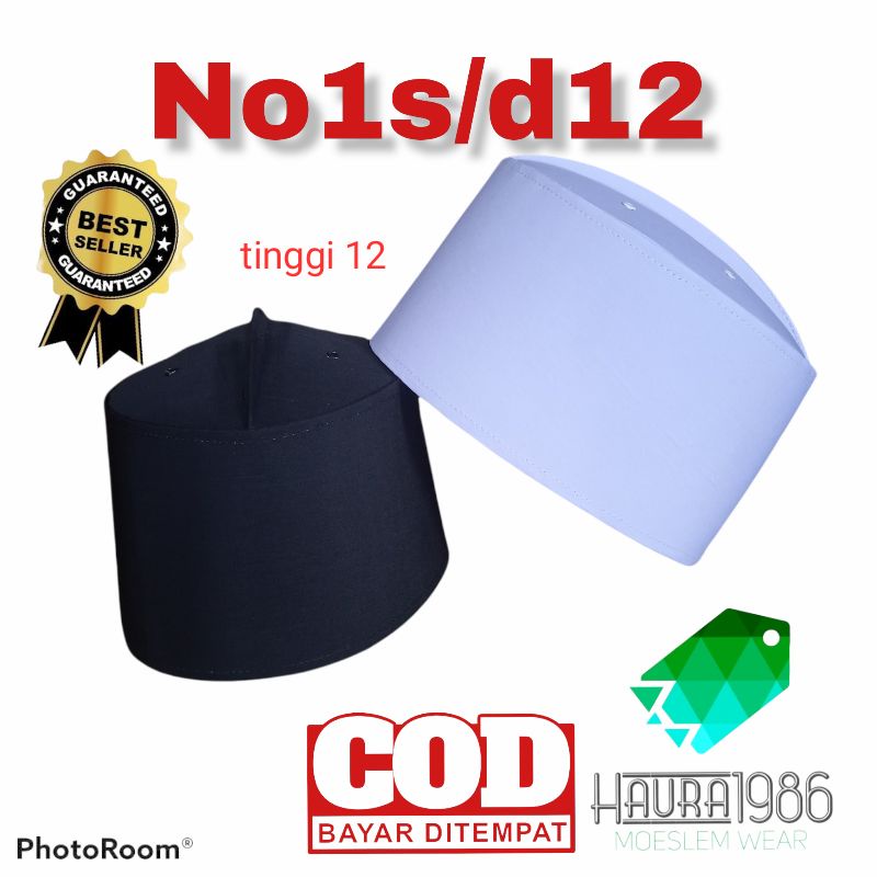 Peci Putih Polos Kopiah Assagofah tinggi12