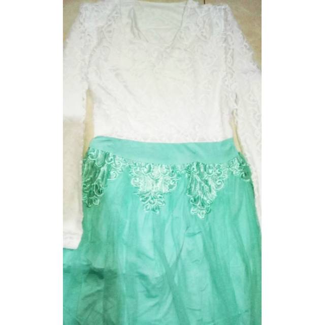 DRESS BROKAT ALISSA PANJANG BIG SIZE