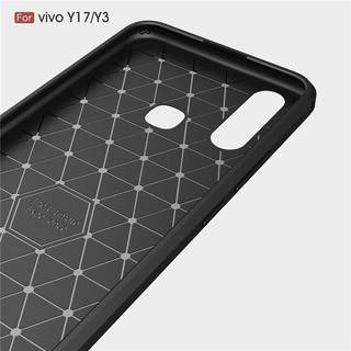 VIVO Y12 Casing Soft Silicone Cover Shockproof Carbon
