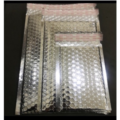 amplop bubble wrap lapis alumunium foil 12x18cm