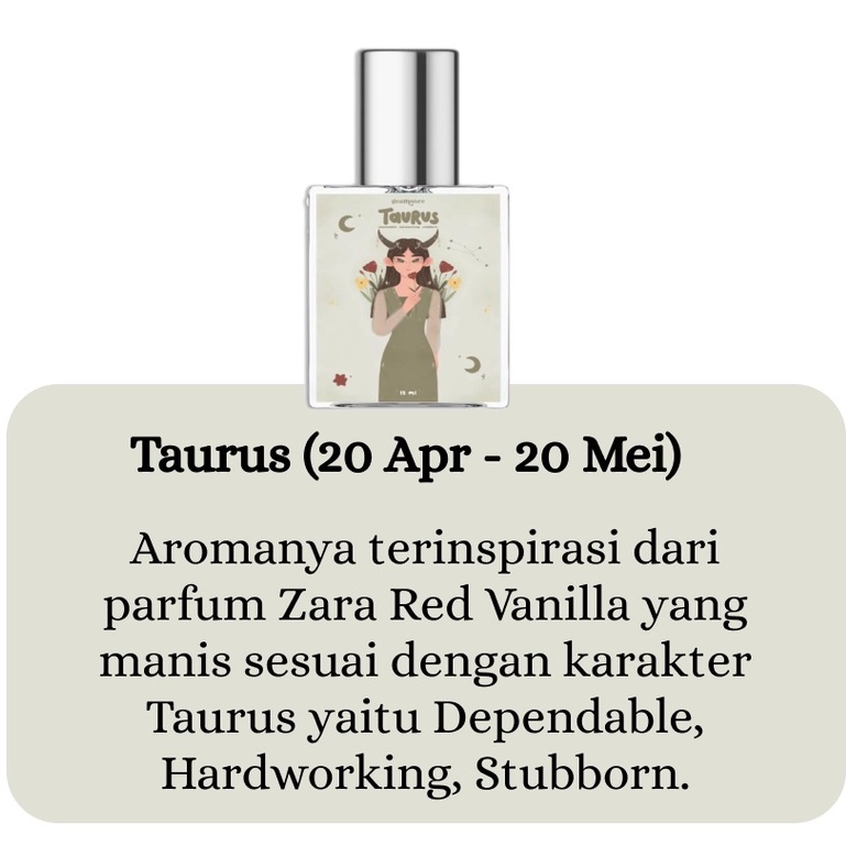 ❄️MATCHA❄️ GEAMOORE ZODIAC SERIES PARFUME - PARFUM ZODIAK SERIES BPOM ORIGINAL-TAURUS