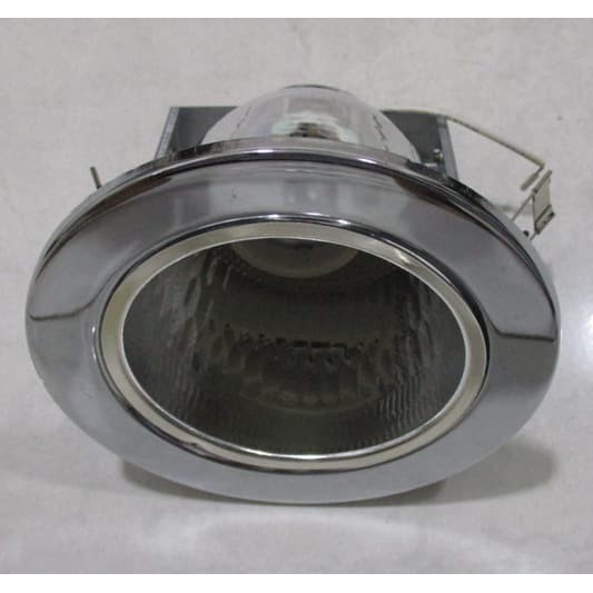 KAP LAMPU DOWNLIGHT 3.5 INCH FITTING LAMPU DOWNLIGHT E27 SILVER KAKI 2