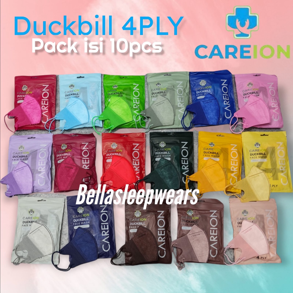 DB 4PLY CAREION DUCKBILL 4PLY - MASKER DUCKBILL EMBOS GARIS 4PLY KEMENKES