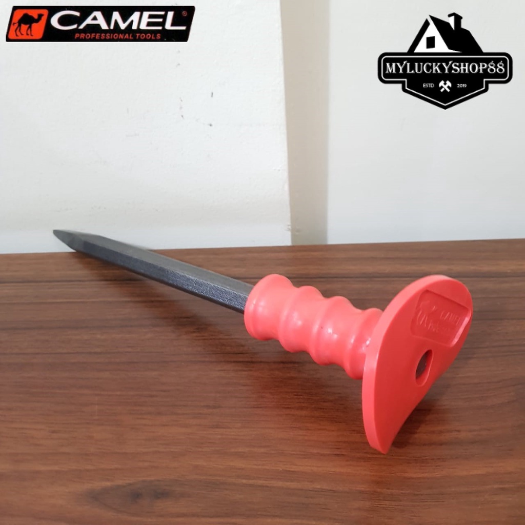 Camel Pahat Batu Beton Lancip 8 inch Pahat Kikir Topi Tembok 8Inch