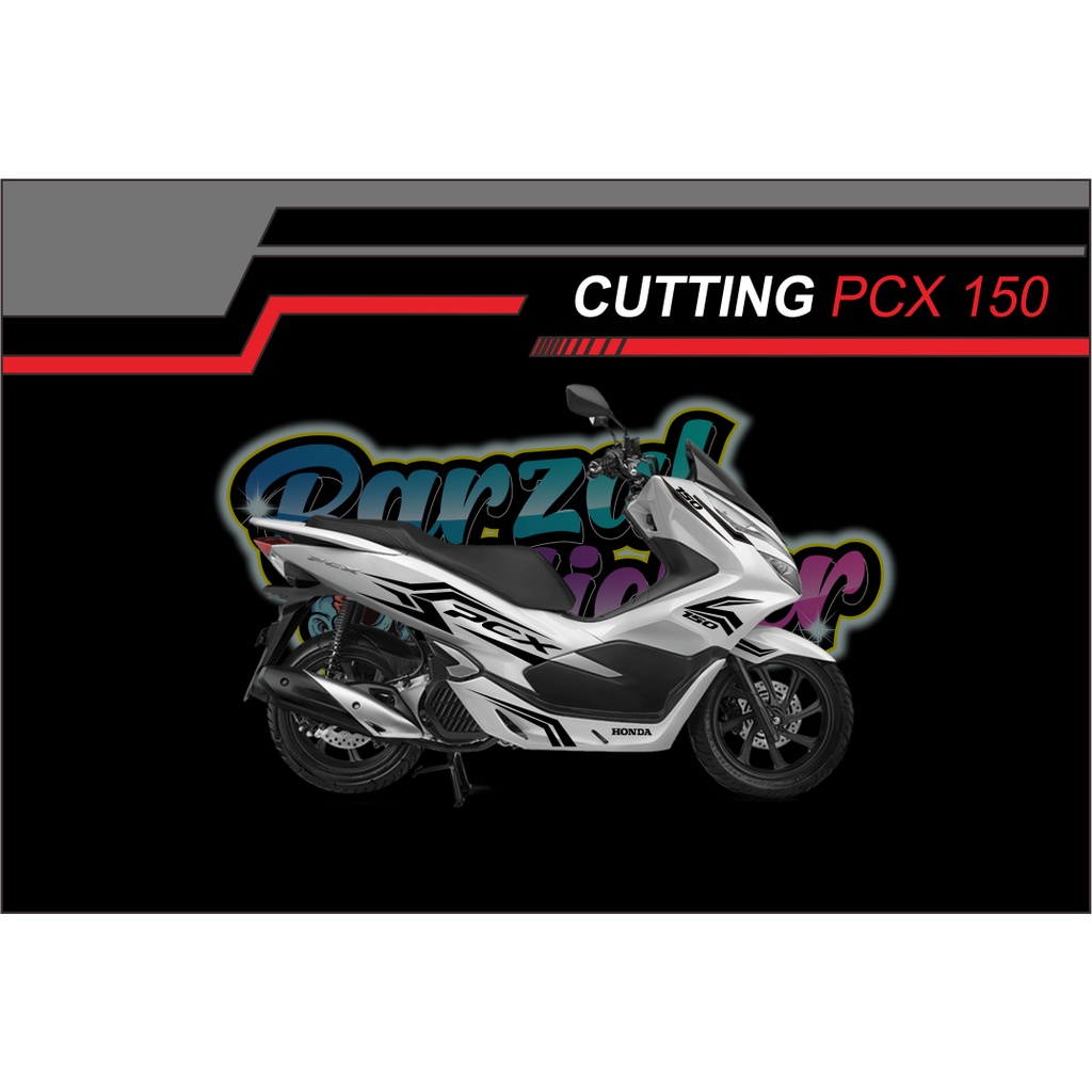 (COD)Stiker motor pcx 150 stiker cutting list bodi honda pcx 150 sticker cutting pcx 2019