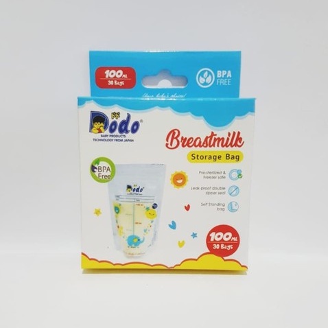 Dodo Breastmilk Storage Bag Kantong Asi 100ml Isi 30