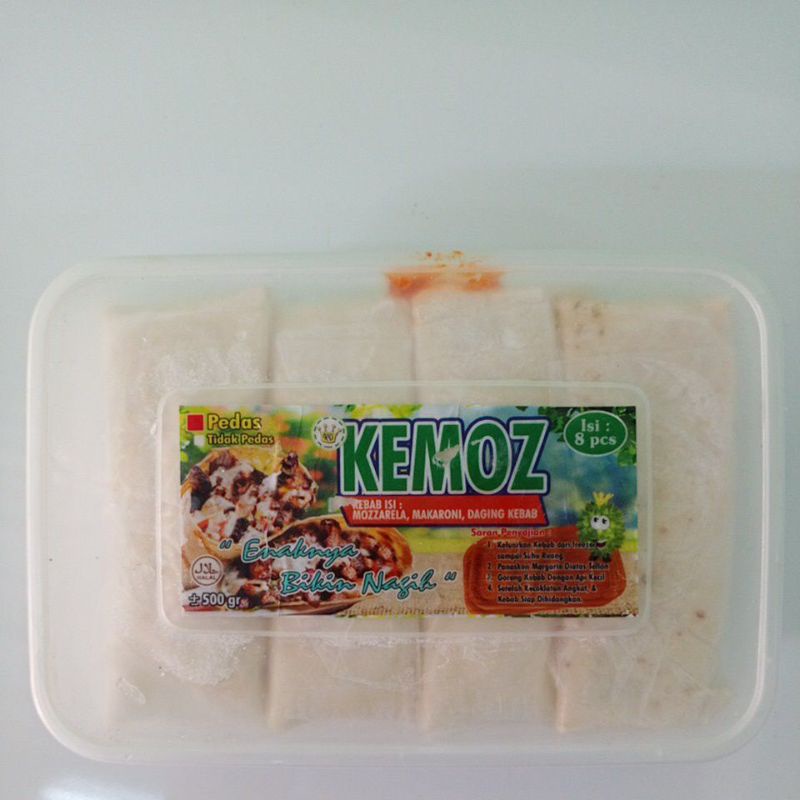 

Kemoz Kebab Mozarella Pedas isi 8 500gr