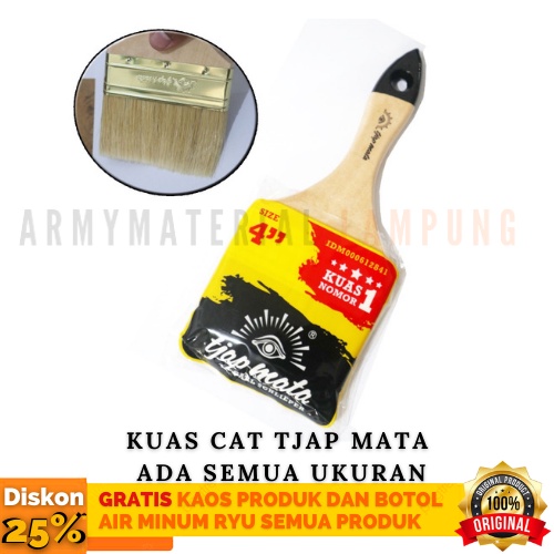 Kuas Cat Tembok Tjap Mata Original / Kuas Cat Semua Ukuran / Kuas Cat Air / Kuas Cat Kayu / Kuas Cat