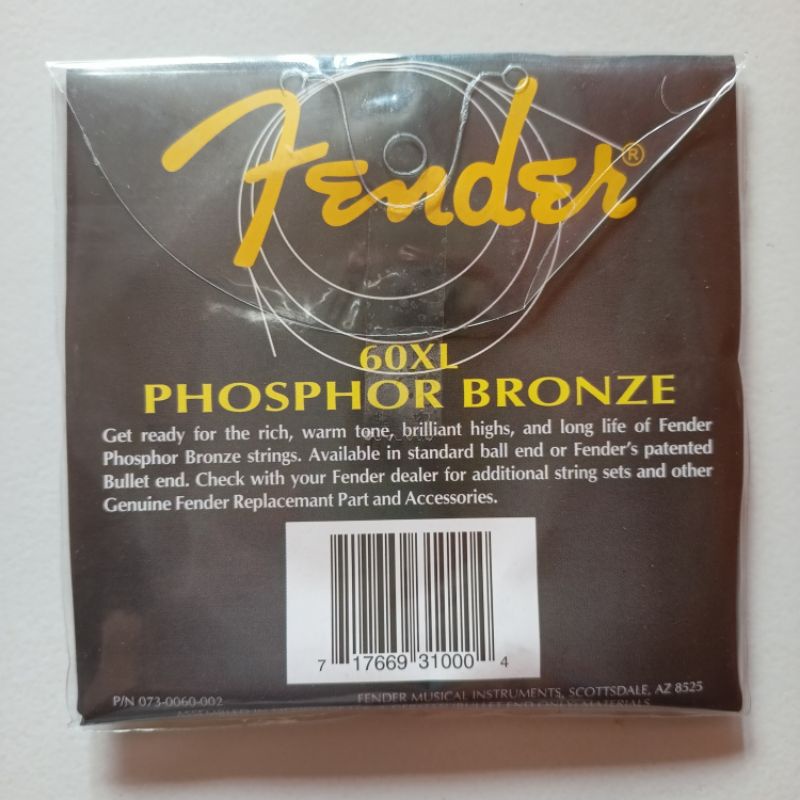 senar gitar/guitar fender akustik 010/fender bronze