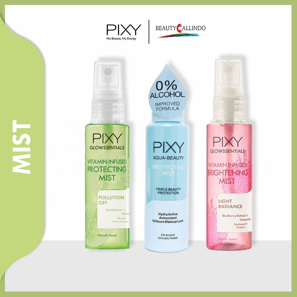 PIXY Face Mist | aqua Protecting | Hydra Shield Body Hair |Glowssentials Kiwi &amp; Mulberry